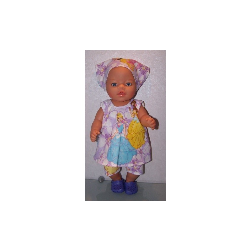 zomerjurk disney prisessen lila  baby born 43cm