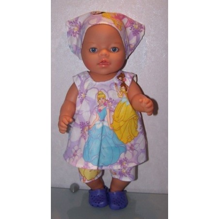 zomerjurk disney prisessen lila  baby born 43cm