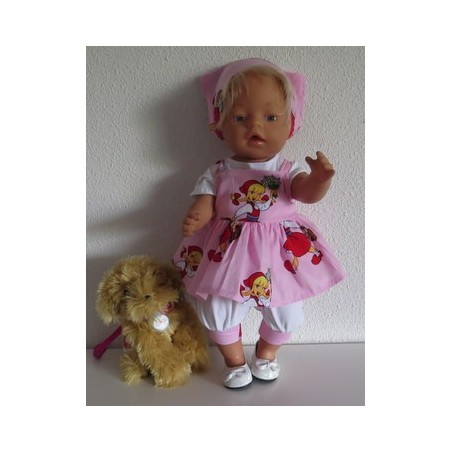 zomersetje roze baby born 43cm