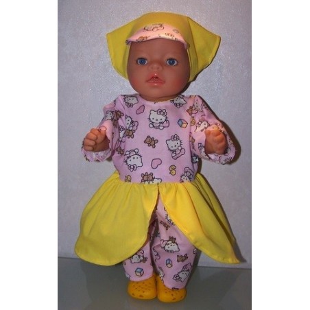 voorjaars setje hello kitty baby born 43cm