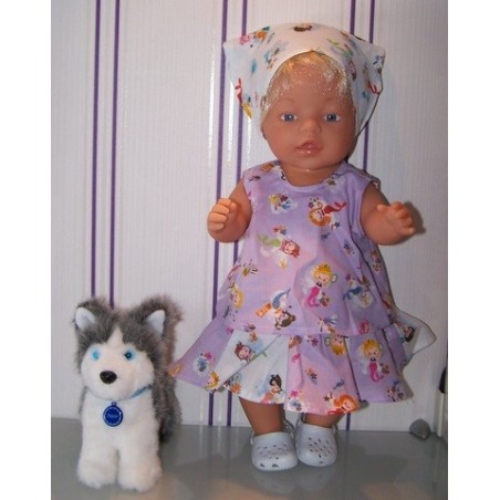 zomersetje lila meerminnen baby born 43cm