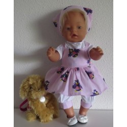 zomersetje roze jet baby born 43cm