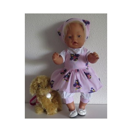 zomersetje roze jet baby born 43cm