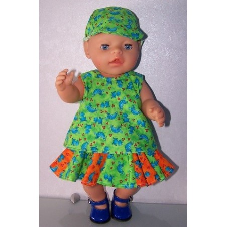 zomersetje kikkers  baby born 43cm