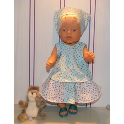 zomersetje gebloemd baby born 43cm