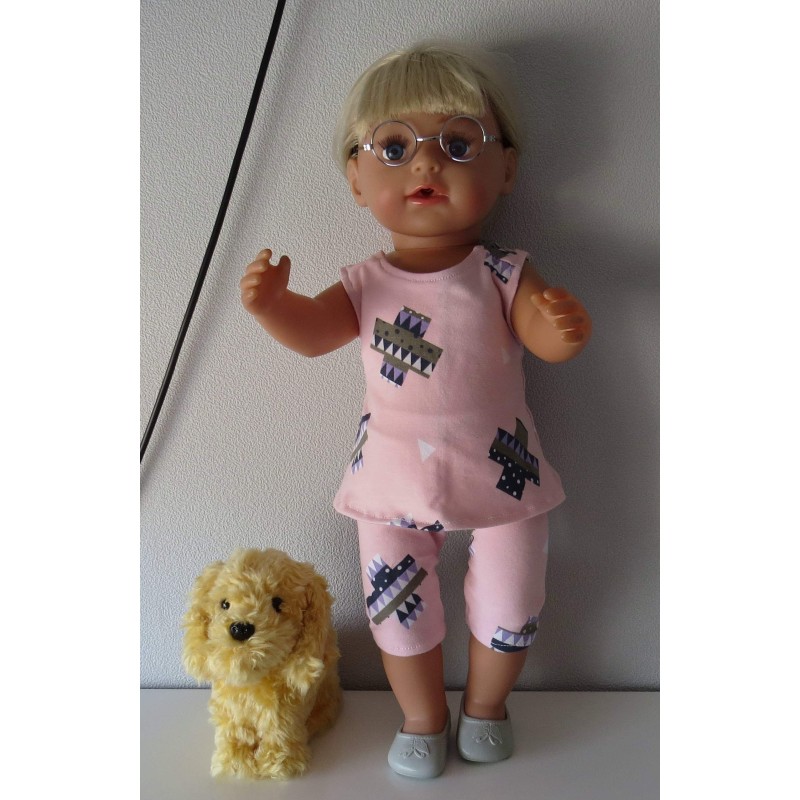 zomersetje roze baby born 43cm