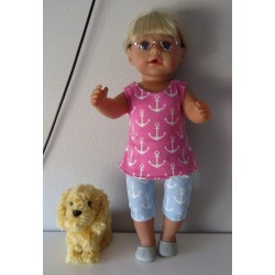 zomersetje ankers baby born 43cm