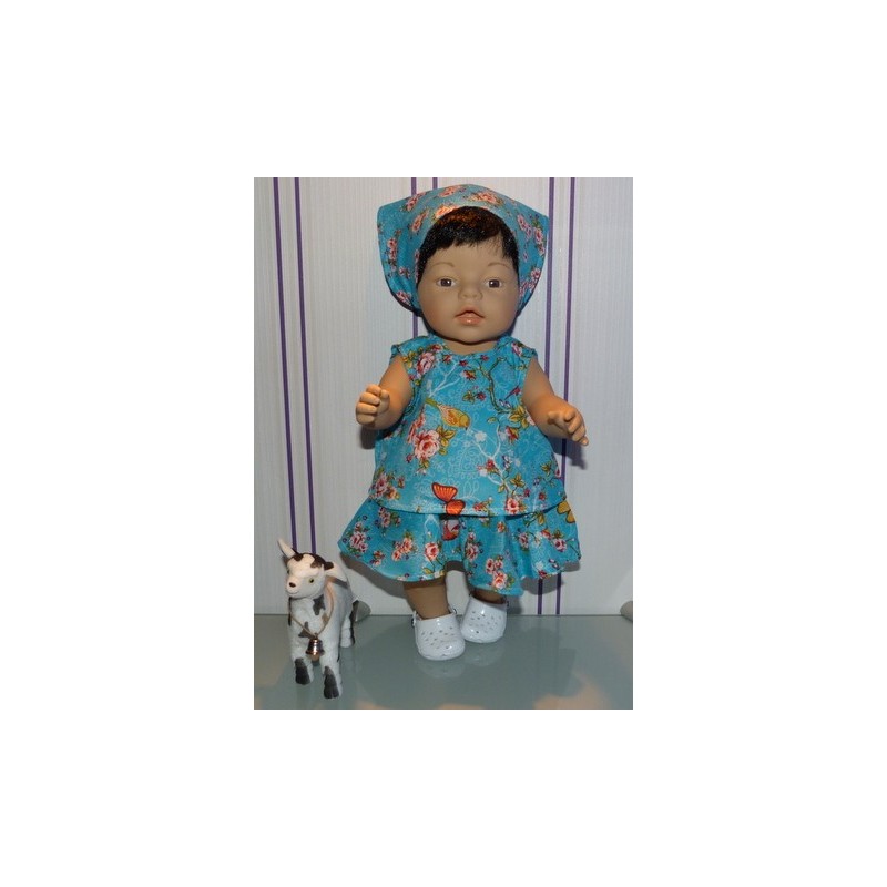 zomersetje hipdepip blauw baby born 43cm