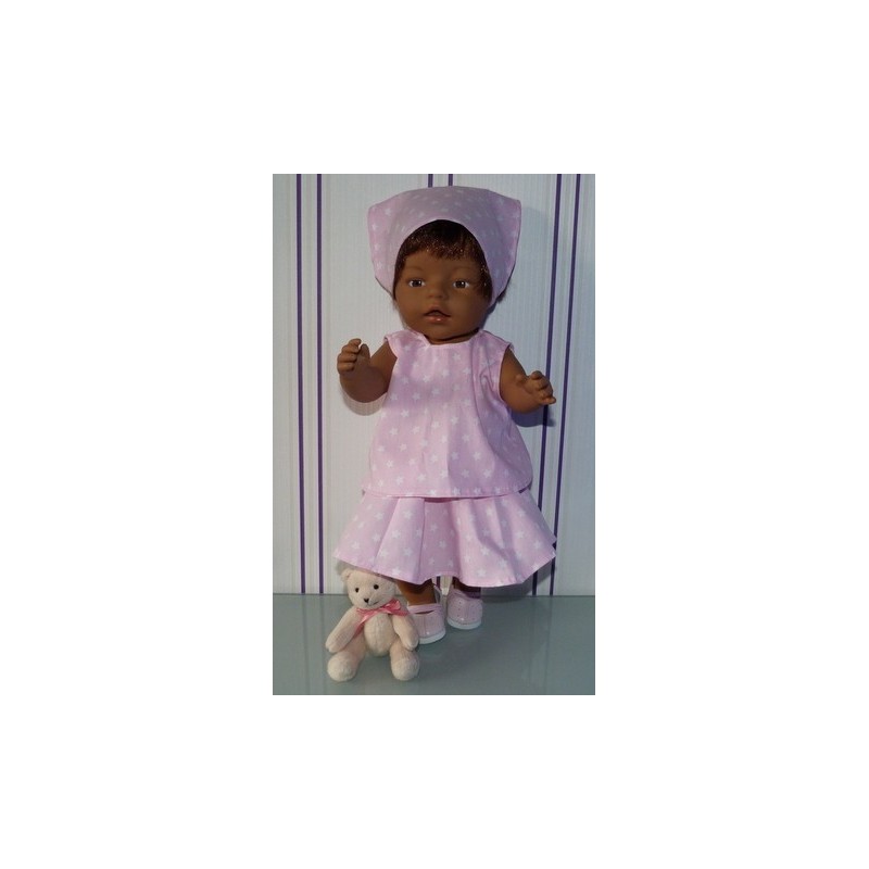 zomersetje sterren roze baby born 43cm