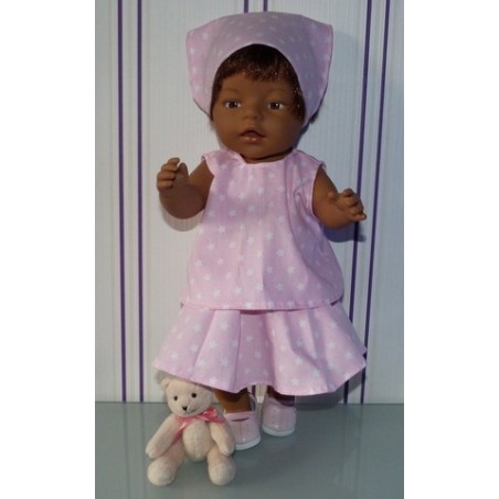 zomersetje sterren roze baby born 43cm