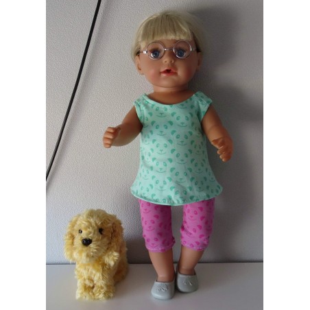 zomersetje panda's baby born 43cm