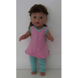 fitness setje roze lang baby born 43cm