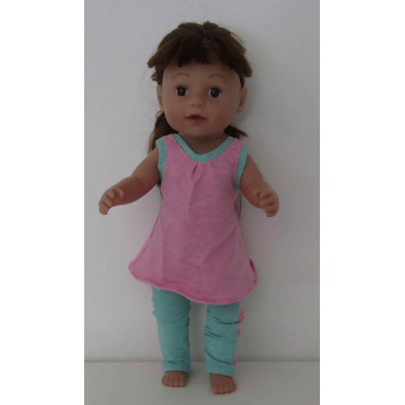 fitness setje roze lang baby born 43cm