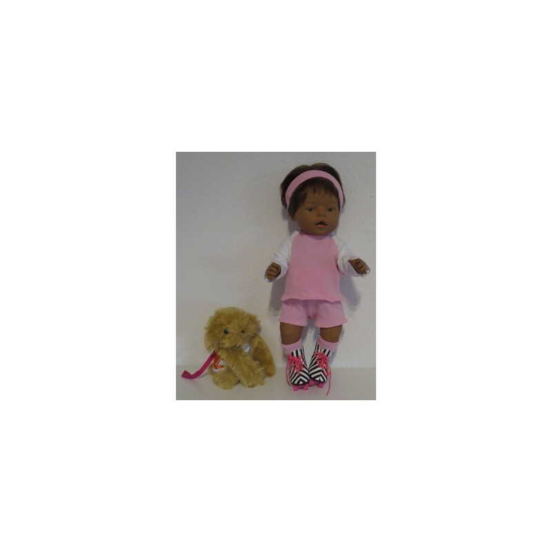 skate setje licht roze baby born 43cm