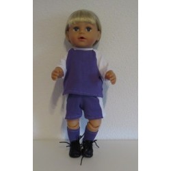voetbal setje lila baby born 43cm