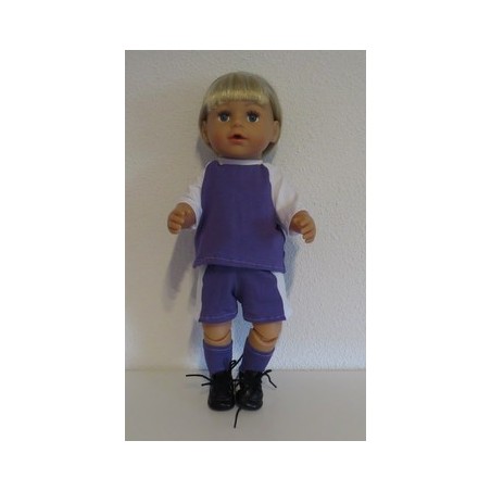 voetbal setje lila baby born 43cm