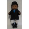 paardrijd set met blauw baby born 43cm