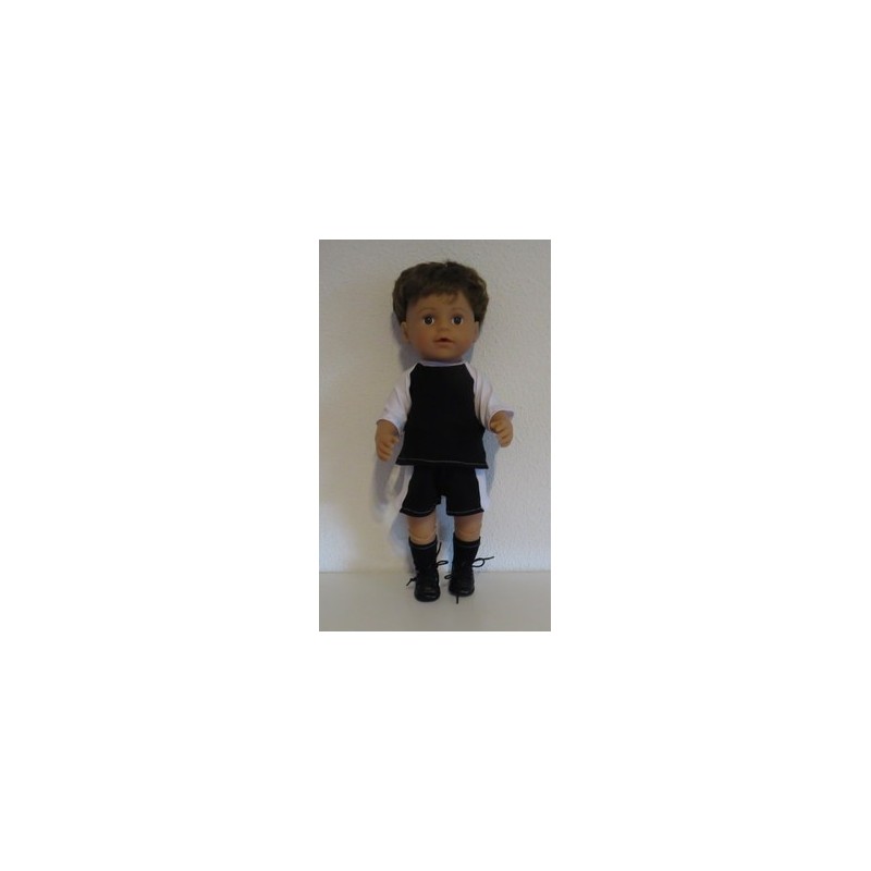 voetbal setje zwart  baby born 43cm