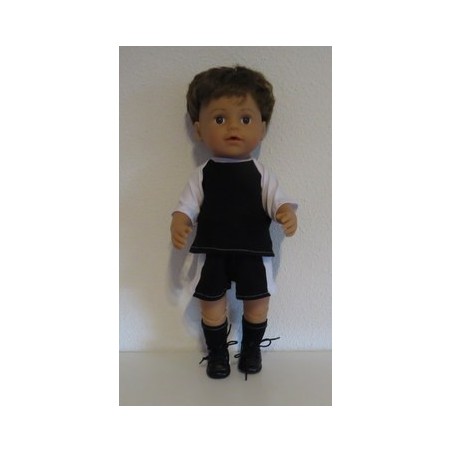 voetbal setje zwart  baby born 43cm