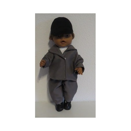 paardrijd set grijs baby born 43cm