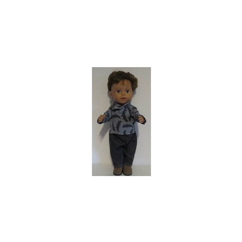 poloshirt setje krokodillen baby born 43cm