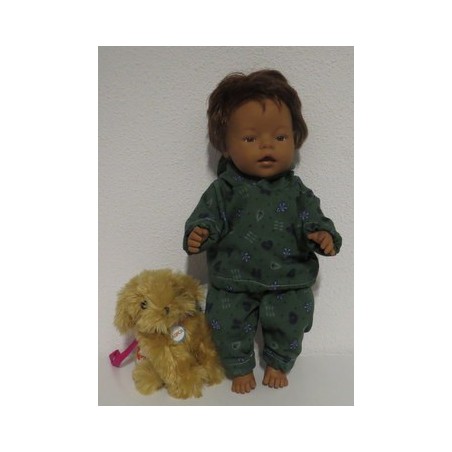 joggingspak groen beren baby born 43cm