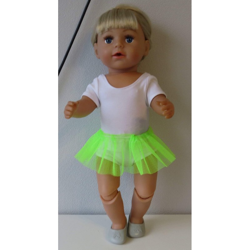 losse tutu fel groen baby born 43cm