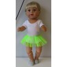 losse tutu fel groen baby born 43cm