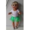 losse tutu gras groen baby born 43cm