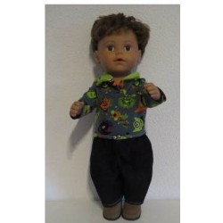 poloshirt setje monsters baby born 43cm