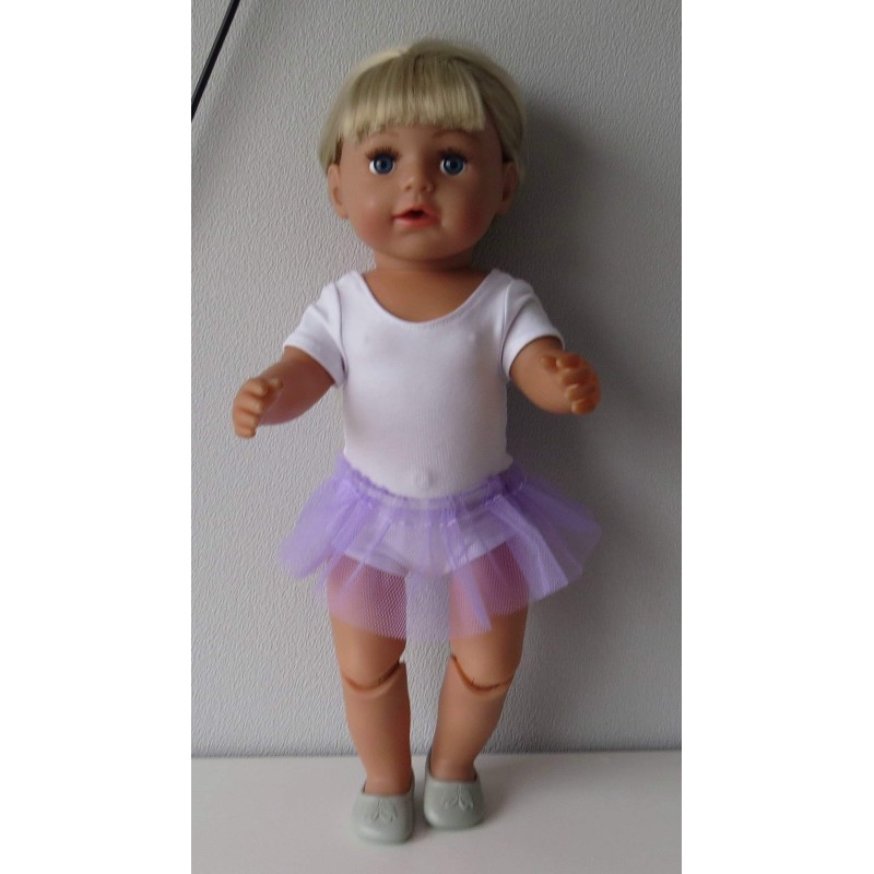 losse tutu lila baby born 43cm