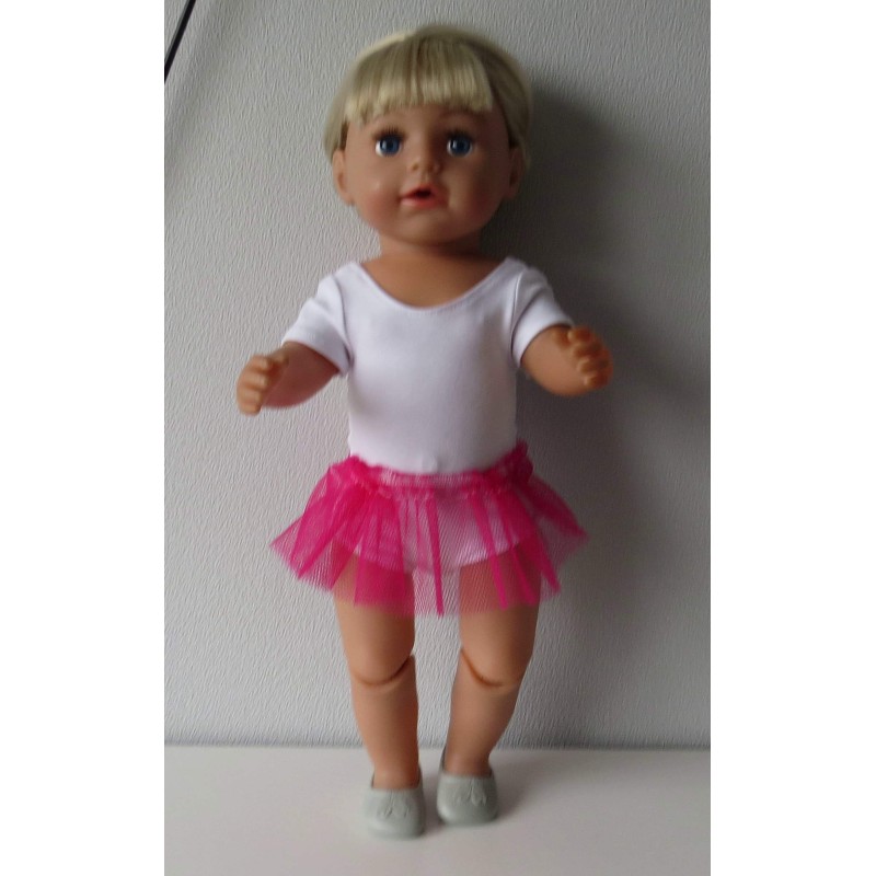 losse tutu hard roze baby born 43cm