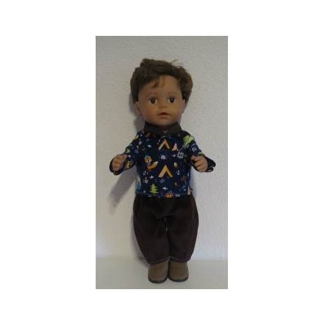 poloshirt setje baby born 43cm