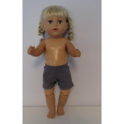 korte broek bgrijs nr 10 baby born 43cm