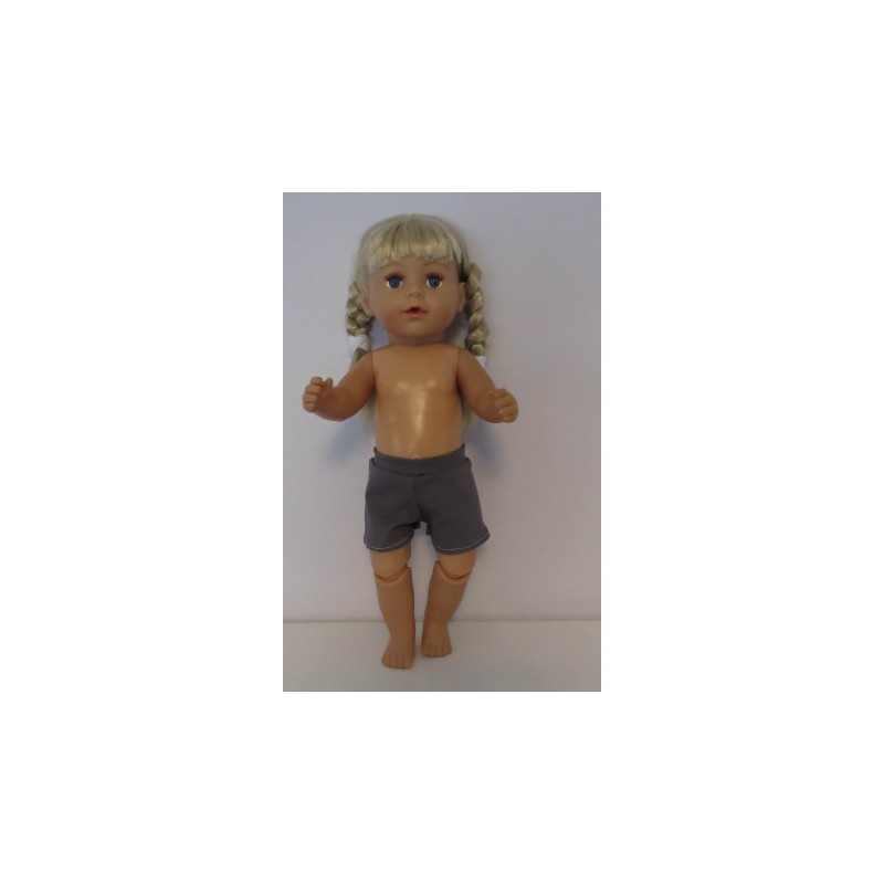 korte broek bgrijs nr 10 baby born 43cm