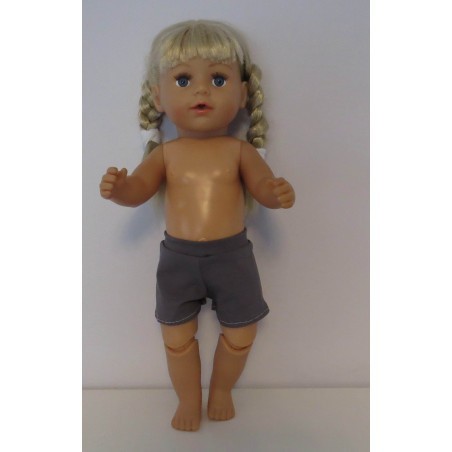 korte broek bgrijs nr 10 baby born 43cm