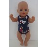 ondergoed  blauw verkeer baby born little 36cm