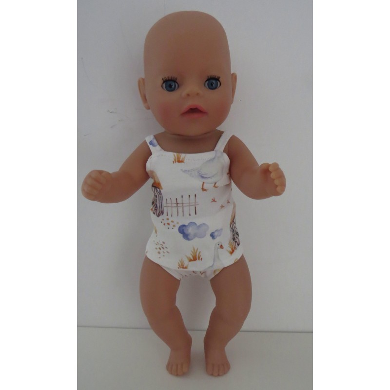 lux ondergoed  gans baby born little 36cm