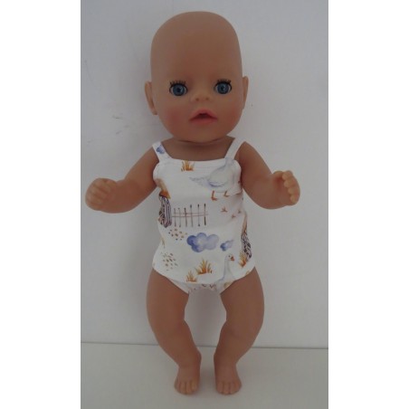 lux ondergoed  gans baby born little 36cm