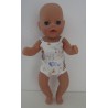 lux ondergoed  gans baby born little 36cm