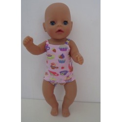 lux ondergoed  roze thee baby born little 36cm