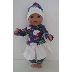 rok setje hello kitty baby born little 36cm