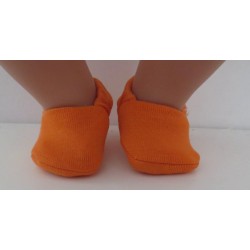 stoffen sloffen oranje baby born little 36cm