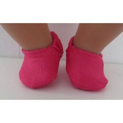 stoffen sloffen roze baby born little 36cm