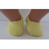 stoffen sloffen geel baby born little 36cm
