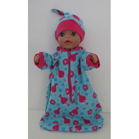 slaapzak mouwen trollz baby born little 36cm