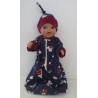 slaapzak mouwen blauw verkeer baby born little 36cm