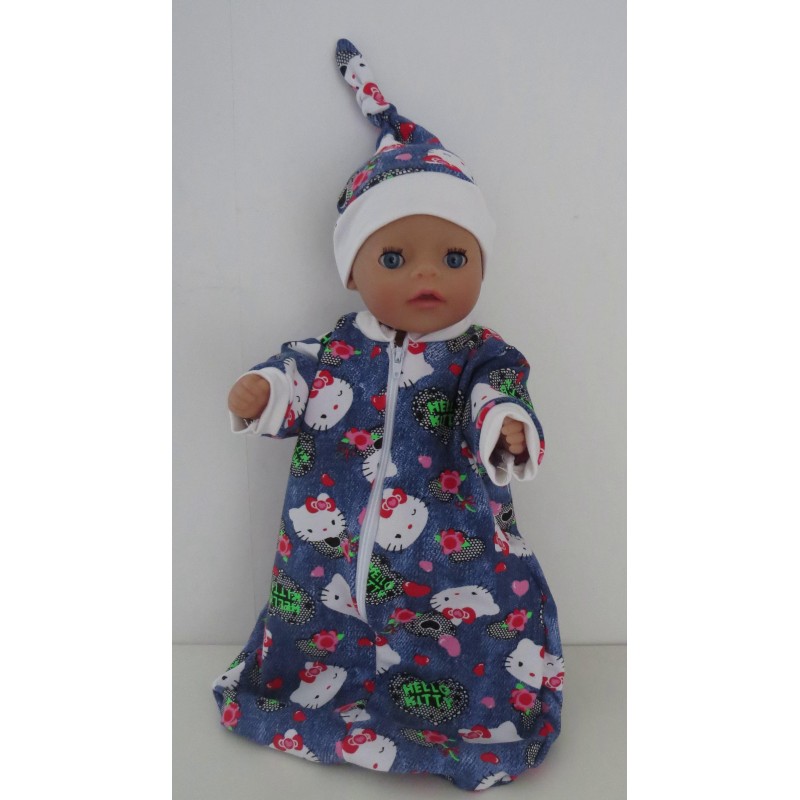 slaapzak mouwen hello kitty baby born little 36cm
