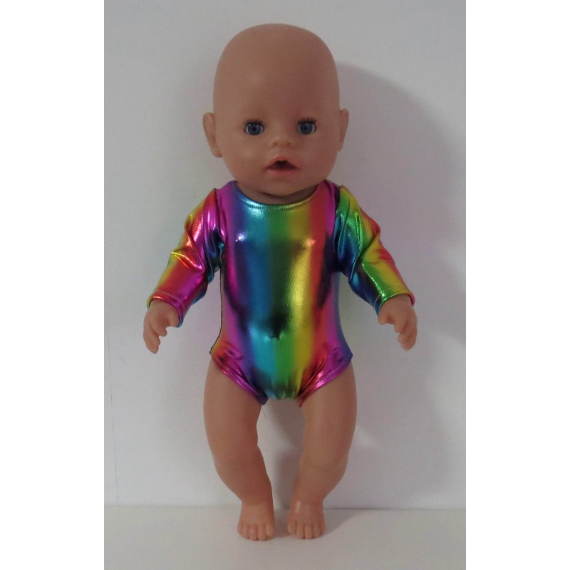 turnpakje gekleurd baby born 43cm