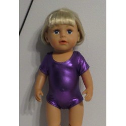 turnpakje paars korte mouwen baby born 43cm